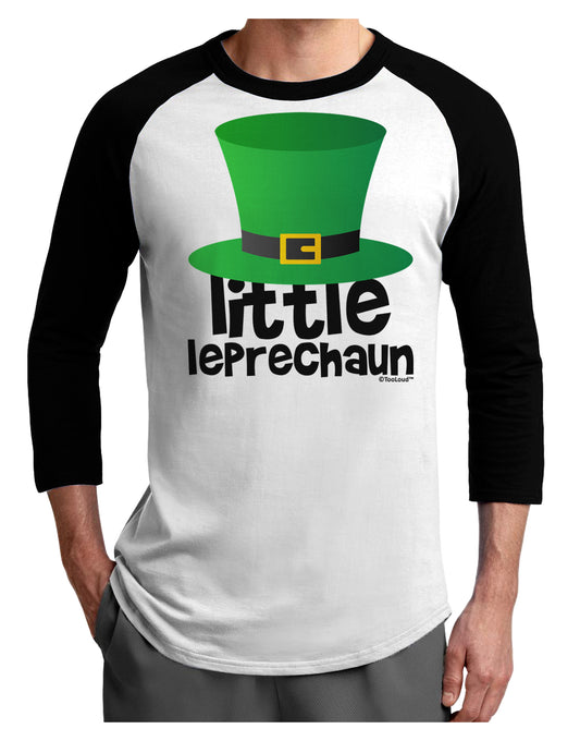 Little Leprechaun - St. Patrick's Day Adult Raglan Shirt by TooLoud-Raglan Shirt-TooLoud-White-Black-X-Small-Davson Sales
