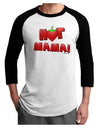 Hot Mama Chili Heart Adult Raglan Shirt