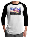 Colorado Rainbow Sunset Text Adult Raglan Shirt-Raglan Shirt-TooLoud-White-Black-X-Small-Davson Sales