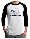 I'm HER Valentine Adult Raglan Shirt-Raglan Shirt-TooLoud-White-Black-X-Small-Davson Sales