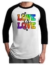 Love Is Love Gay Pride Adult Raglan Shirt-Raglan Shirt-TooLoud-White-Black-X-Small-Davson Sales