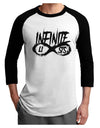 Infinite Lists Adult Raglan Shirt by TooLoud-TooLoud-White-Black-X-Small-Davson Sales