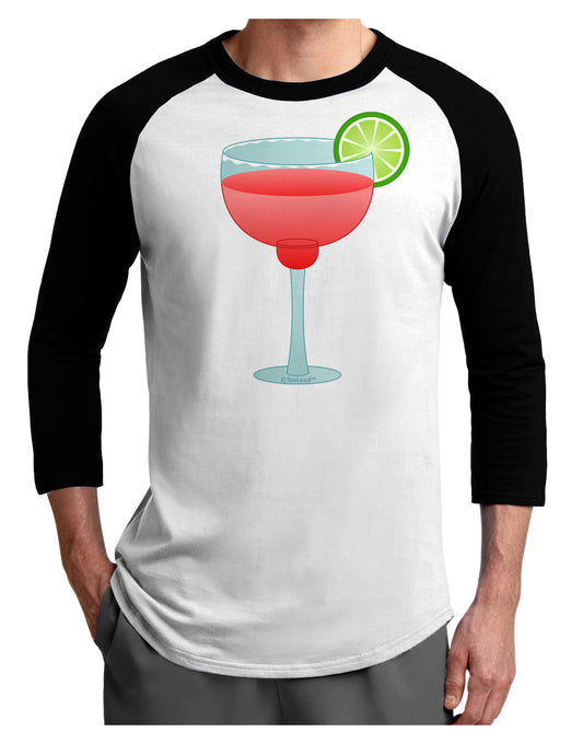 Red Margarita with Lime - Cinco de Mayo Adult Raglan Shirt by TooLoud-TooLoud-White-Black-X-Small-Davson Sales