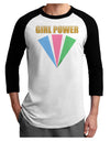 Girl Power Stripes Adult Raglan Shirt by TooLoud-TooLoud-White-Black-X-Small-Davson Sales