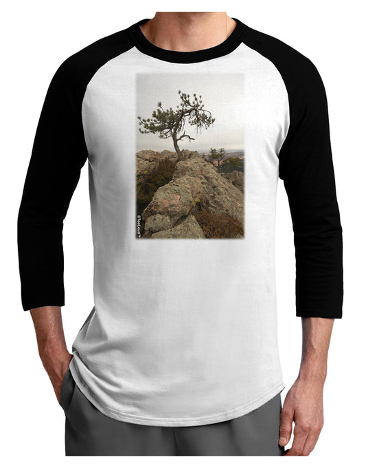 Stone Tree Colorado Adult Raglan Shirt by TooLoud-TooLoud-White-Black-X-Small-Davson Sales