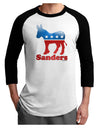 Sanders Bubble Symbol Adult Raglan Shirt-TooLoud-White-Black-X-Small-Davson Sales