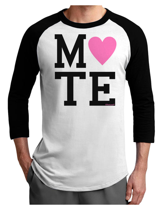 Matching Soulmate Design - Mate - Pink Adult Raglan Shirt by TooLoud-TooLoud-White-Black-X-Small-Davson Sales