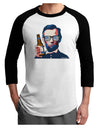 Abraham Drinkoln Adult Raglan Shirt-Raglan Shirt-TooLoud-White-Black-X-Small-Davson Sales