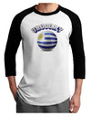 Soccer Ball Flag - Uruguay Adult Raglan Shirt-Raglan Shirt-TooLoud-White-Black-X-Small-Davson Sales