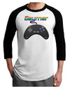 Gaymer Color Adult Raglan Shirt-Raglan Shirt-TooLoud-White-Black-X-Small-Davson Sales