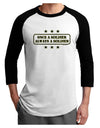 Always A Soldier Adult Raglan Shirt-TooLoud-White-Black-X-Small-Davson Sales