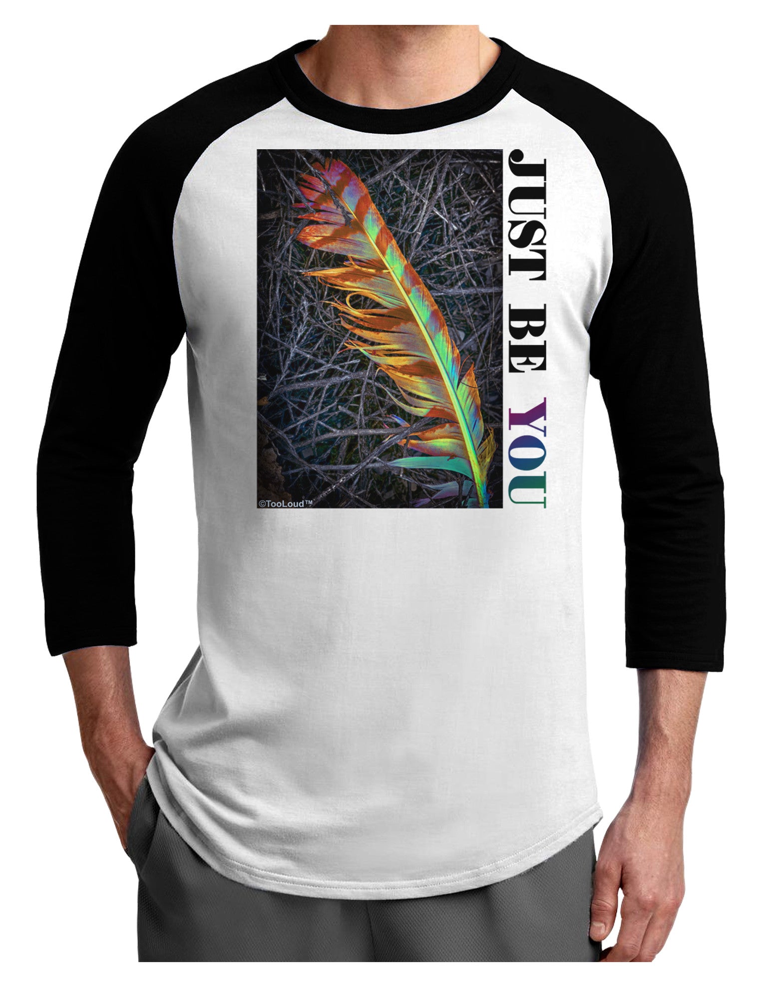 Just Be You - Unique Adult Raglan Shirt-Raglan Shirt-TooLoud-White-Black-X-Small-Davson Sales