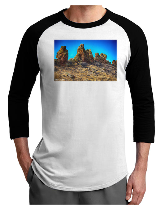 Crags in Colorado Adult Raglan Shirt by TooLoud-TooLoud-White-Black-X-Small-Davson Sales