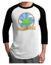 Green Party Symbol Adult Raglan Shirt-TooLoud-White-Black-X-Small-Davson Sales