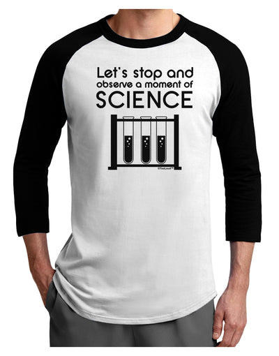 Moment of Science Adult Raglan Shirt by TooLoud-TooLoud-White-Black-X-Small-Davson Sales