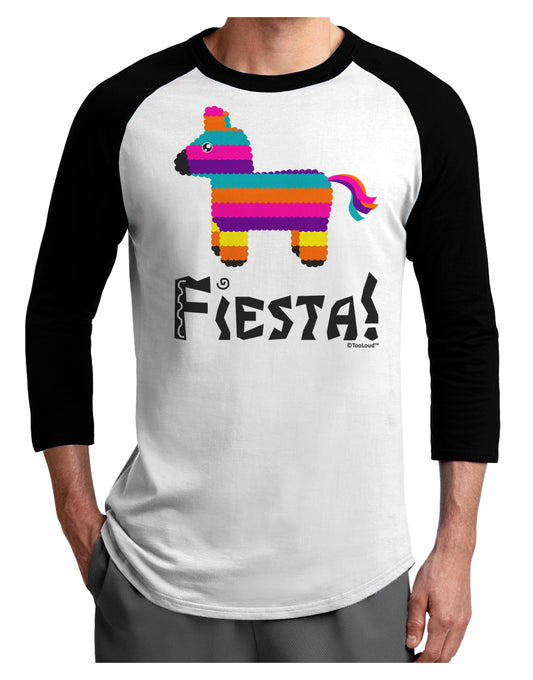 Colorful Pinata Design - Fiesta Adult Raglan Shirt by TooLoud-TooLoud-White-Black-X-Small-Davson Sales