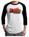 Pro Beer Runner Woman Adult Raglan Shirt-TooLoud-White-Black-X-Small-Davson Sales