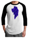Single Right Dark Angel Wing Design - Couples Adult Raglan Shirt-Raglan Shirt-TooLoud-White-Black-X-Small-Davson Sales