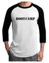 Bootcamp Military Text Adult Raglan Shirt-Raglan Shirt-TooLoud-White-Black-X-Small-Davson Sales