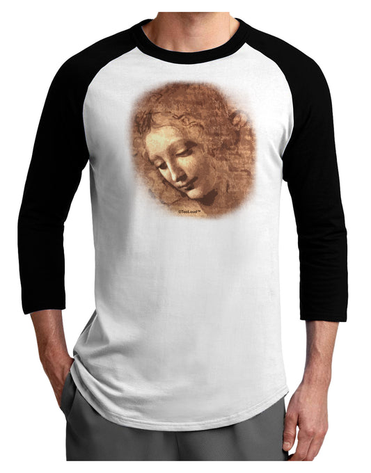 Lady With Disheveled Hair Adult Raglan Shirt-Raglan Shirt-TooLoud-White-Black-X-Small-Davson Sales