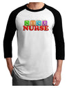 Nicu Nurse Adult Raglan Shirt-TooLoud-White-Black-X-Small-Davson Sales