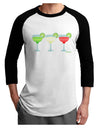 Margaritas - Mexican Flag Colors - Cinco de Mayo Adult Raglan Shirt by TooLoud-TooLoud-White-Black-X-Small-Davson Sales