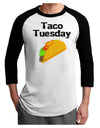 Taco Tuesday Design Adult Raglan Shirt by TooLoud-TooLoud-White-Black-X-Small-Davson Sales