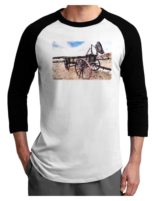 Antique Vehicle Adult Raglan Shirt-TooLoud-White-Black-X-Small-Davson Sales