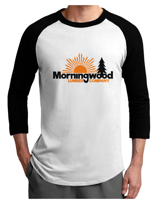Morningwood Company Funny Adult Raglan Shirt by TooLoud-TooLoud-White-Black-X-Small-Davson Sales