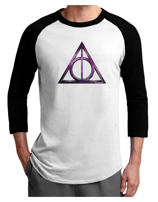 Magic Symbol Adult Raglan Shirt-TooLoud-White-Black-X-Small-Davson Sales