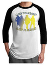 Glory to Ukraine Glory to Heroes Adult Raglan Shirt-Mens T-Shirt-TooLoud-White-Black-X-Small-Davson Sales