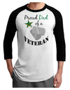 Dad of Veteran Adult Raglan Shirt-Raglan Shirt-TooLoud-White-Black-X-Small-Davson Sales