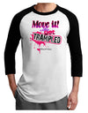 Move It Or Get Trampled Adult Raglan Shirt-Raglan Shirt-TooLoud-White-Black-X-Small-Davson Sales