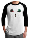 Adorable Space Cat Adult Raglan Shirt by-Raglan Shirt-TooLoud-White-Black-X-Small-Davson Sales