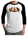 Fire Masquerade Mask Adult Raglan Shirt by TooLoud-TooLoud-White-Black-X-Small-Davson Sales