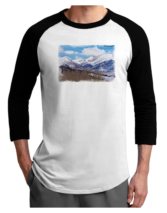 Pikes Peak Adult Raglan Shirt-Raglan Shirt-TooLoud-White-Black-X-Small-Davson Sales