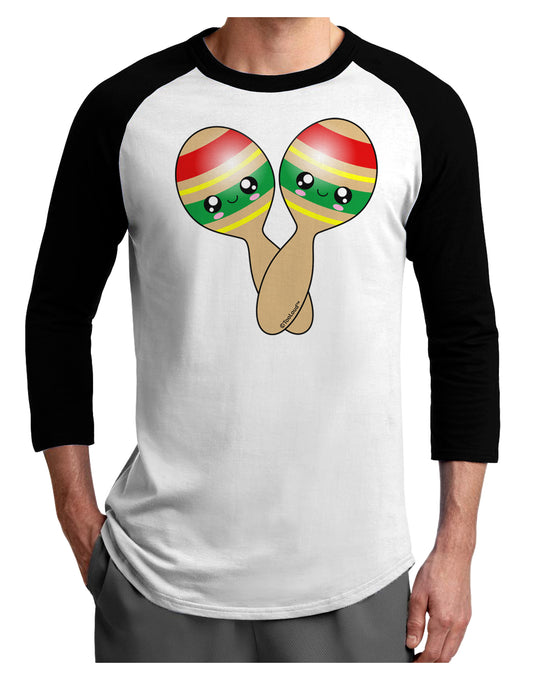 Cute Maracas Design Adult Raglan Shirt by TooLoud-TooLoud-White-Black-X-Small-Davson Sales
