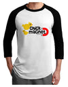 Cute Chick Magnet Design Adult Raglan Shirt-Raglan Shirt-TooLoud-White-Black-X-Small-Davson Sales