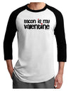 Bacon is My Valentine Adult Raglan Shirt by TooLoud-TooLoud-White-Black-X-Small-Davson Sales