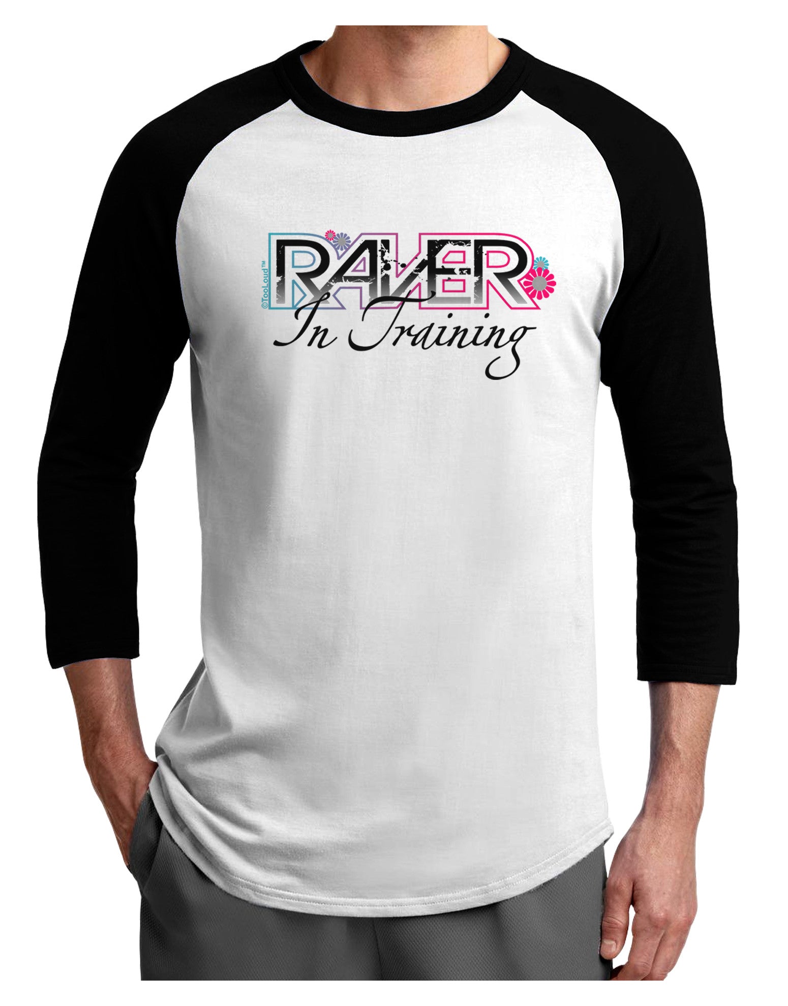 Matching Raver - In Training Adult Raglan Shirt-Raglan Shirt-TooLoud-White-Black-X-Small-Davson Sales