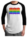 Rainbow Mustaches Gay Pride Flag Adult Raglan Shirt-Raglan Shirt-TooLoud-White-Black-X-Small-Davson Sales