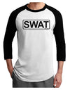 SWAT Team Logo - Text Adult Raglan Shirt by TooLoud-TooLoud-White-Black-X-Small-Davson Sales