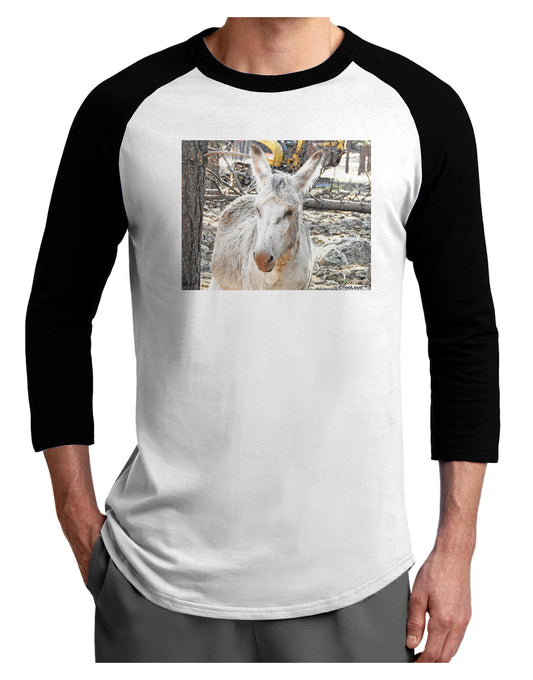 Troubled Burro Adult Raglan Shirt-Raglan Shirt-TooLoud-White-Black-X-Small-Davson Sales