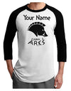 Personalized Cabin 5 Ares Adult Raglan Shirt by-Raglan Shirt-TooLoud-White-Black-X-Small-Davson Sales