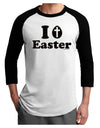 I Egg Cross Easter -Black Glitter Adult Raglan Shirt by TooLoud-TooLoud-White-Black-X-Small-Davson Sales