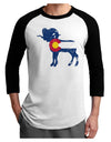 Grunge Colorado Emblem Flag Adult Raglan Shirt-Mens T-Shirt-TooLoud-White-Black-X-Small-Davson Sales