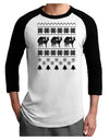 Humping Gay Reindeer Adult Raglan Shirt-Raglan Shirt-TooLoud-White-Black-X-Small-Davson Sales