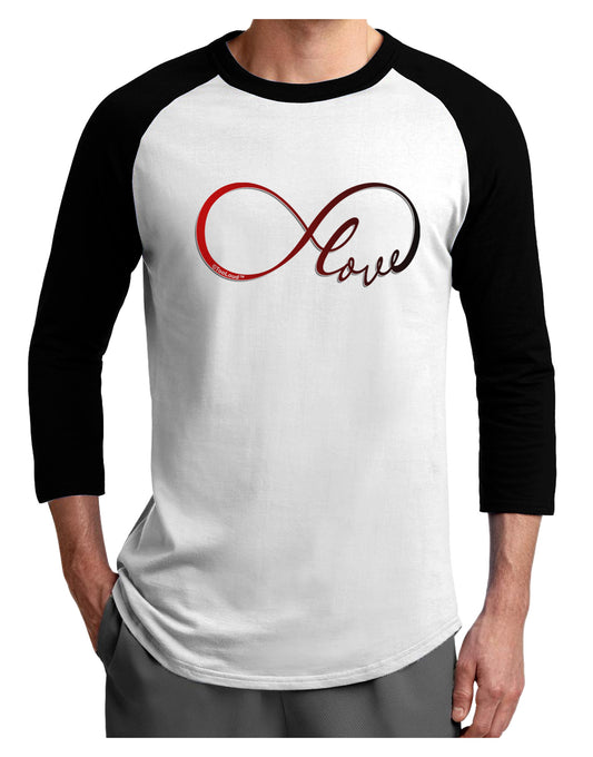 Infinite Love Adult Raglan Shirt-Raglan Shirt-TooLoud-White-Black-X-Small-Davson Sales