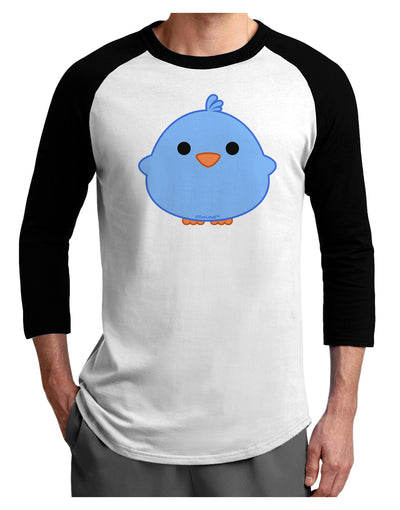 Cute Little Chick - Blue Adult Raglan Shirt by TooLoud-TooLoud-White-Black-X-Small-Davson Sales