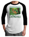 Parasaurolophus Walkeri - With Name Adult Raglan Shirt-TooLoud-White-Black-X-Small-Davson Sales